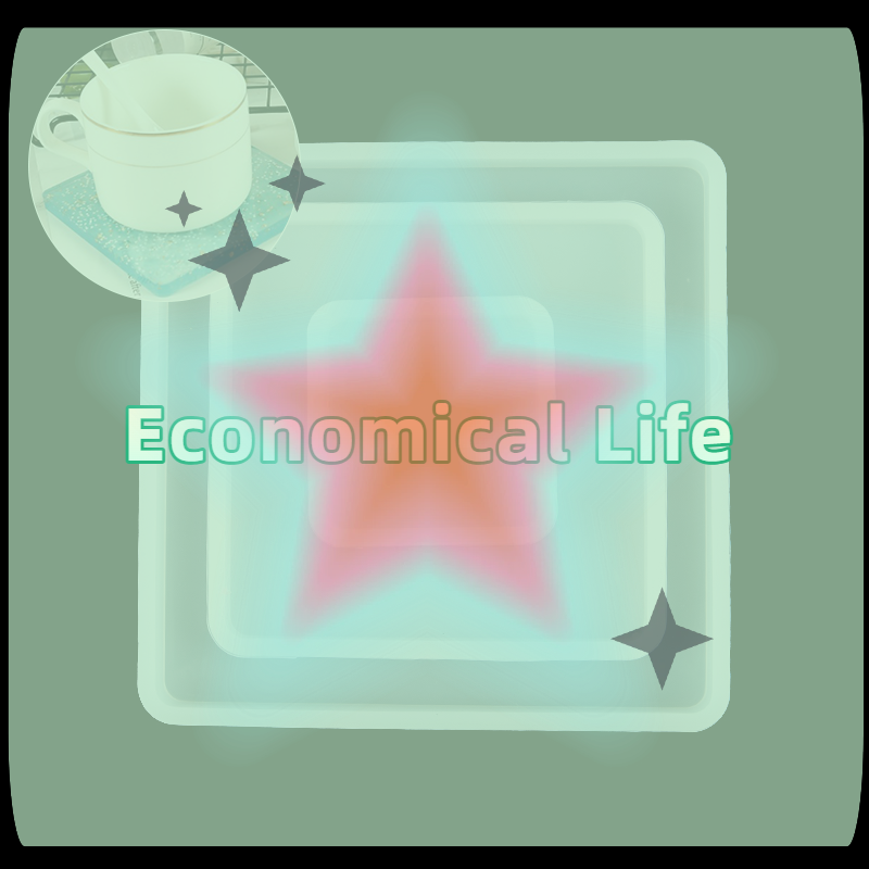 Coaster Mold Square - [MOA]Square Silicone Casting Epoxy Molds For