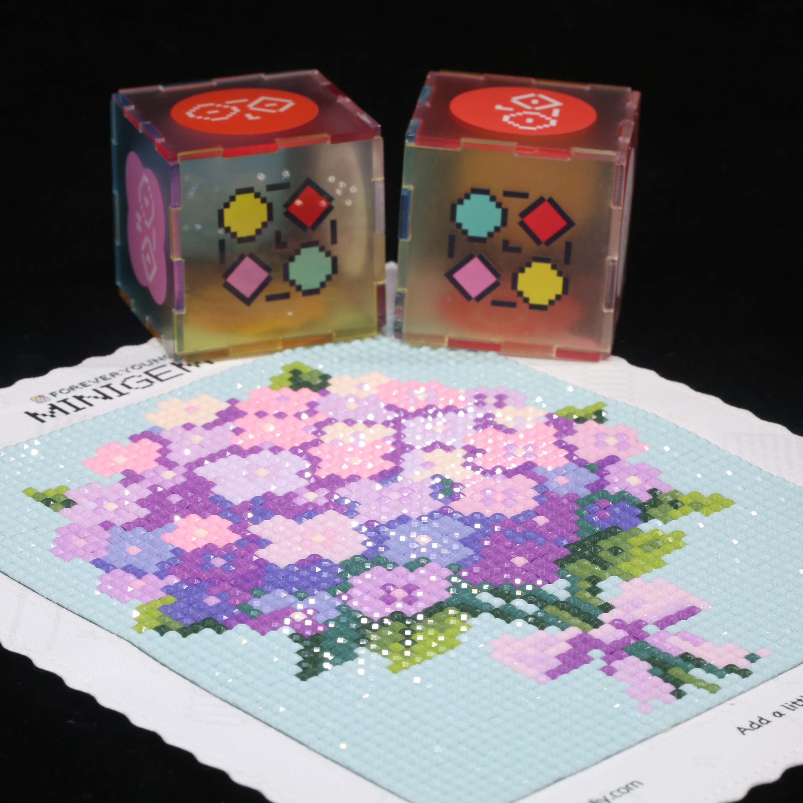 Resin Art For Kids - Minigem® Purple Hydrangea 5D Diamond Painting