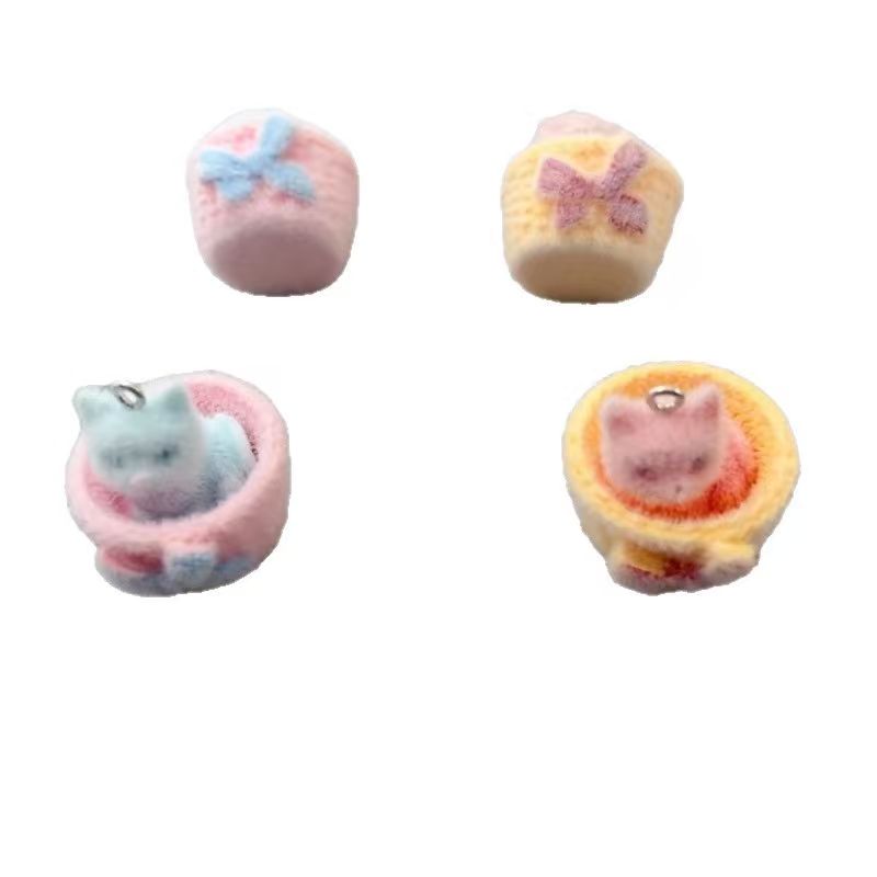 4pcs 3D plush resin cat pendan - Resin Art Supplies Near Me recension och pris