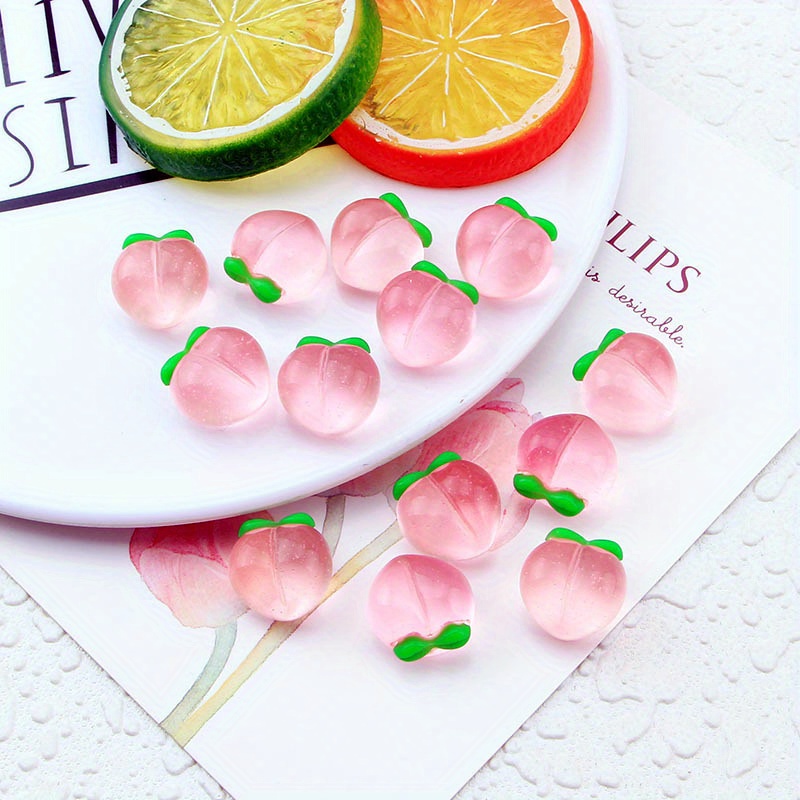 10Pcs New Transparent Peach Fl - Resin Art Supplies Near Me recension och pris