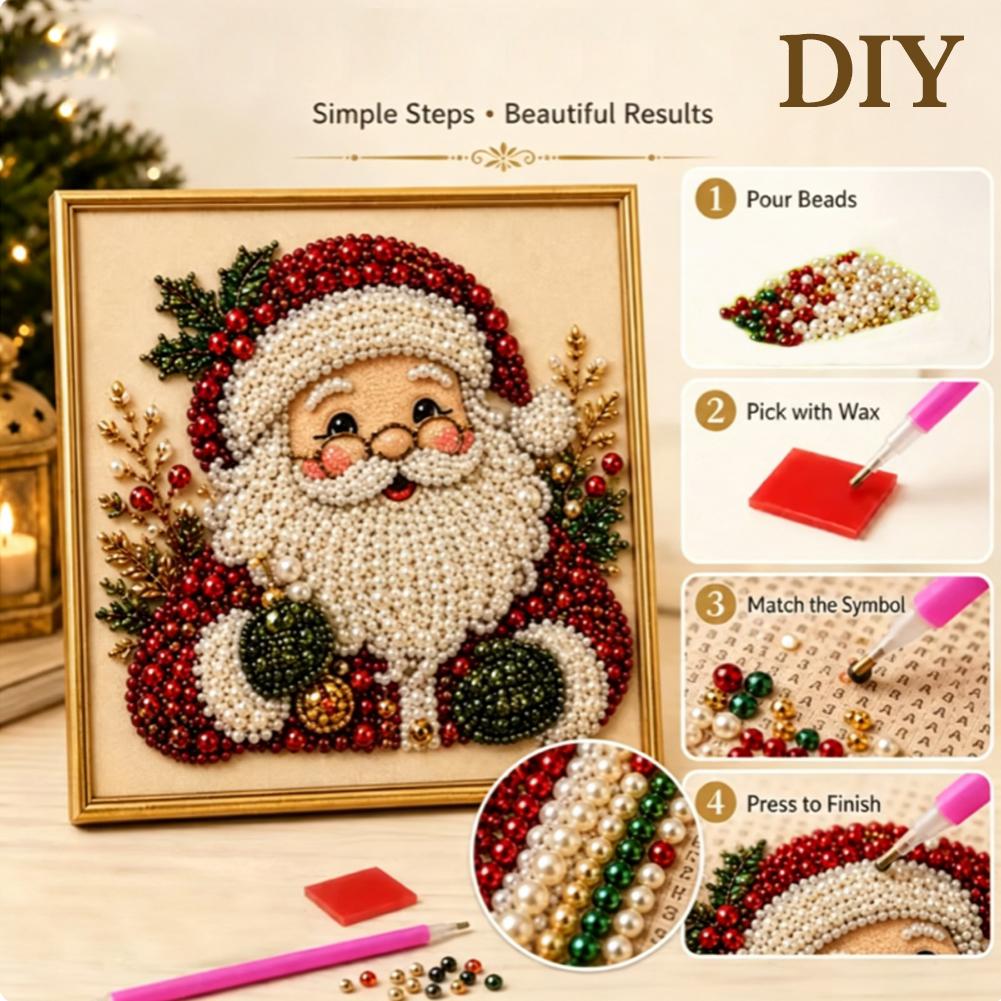 Christmas Santa Claus Pearl Ar - Resin Art Craft recension och pris