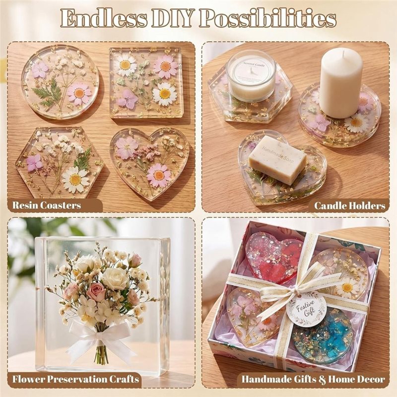 FYBL-Resin Molds 4 Inch Round  - Coaster Mold Square recension och pris