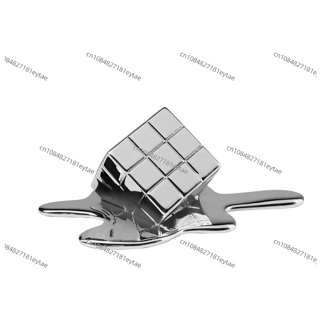 Golden Resin Geometric Cube -  - Resin Art Cube recension och pris