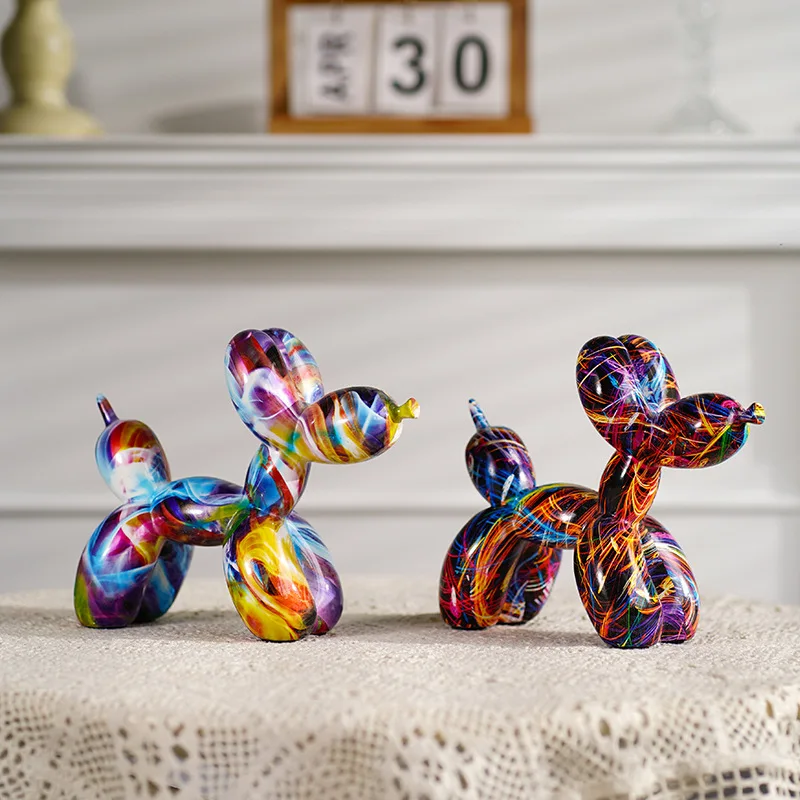Resin Graffiti Balloon Dog Fig - Resin Art Decoration Items recension och pris