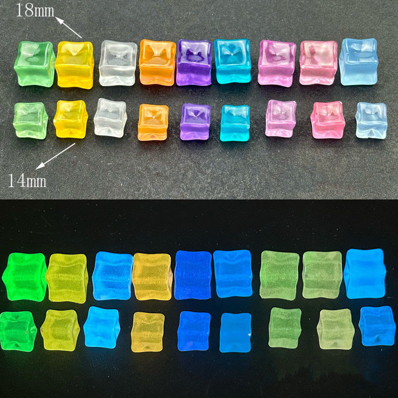 20pcs Luminous 14cm Stone Squa - Resin Art Cube recension och pris