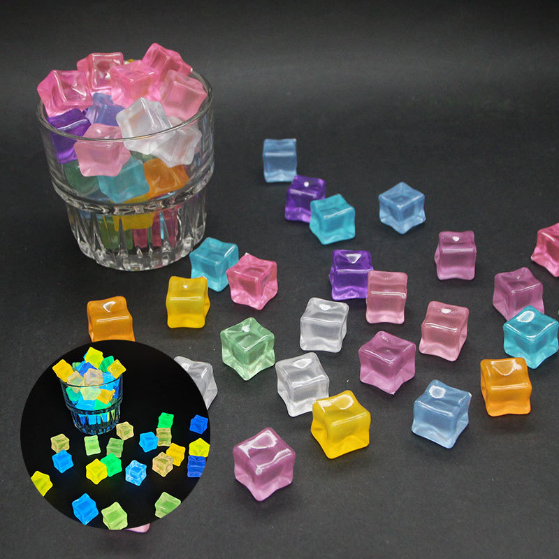 20pcs Luminous 14cm Stone Squa - Resin Art Cube recension och pris