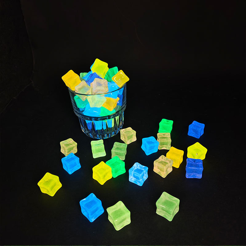 20pcs Luminous 14cm Stone Squa - Resin Art Cube recension och pris