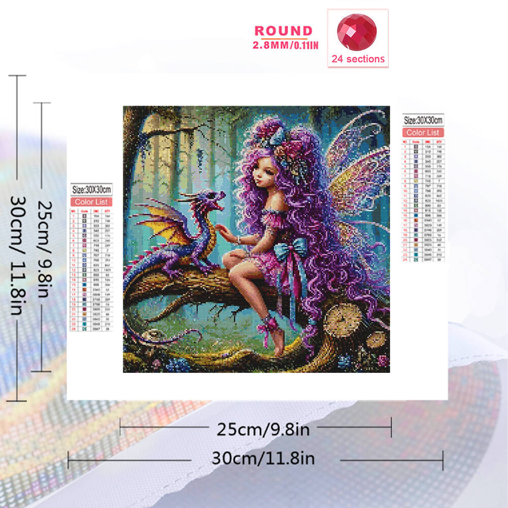 Full Square Round Diamond Mosa - Resin Art For Kids recension och pris