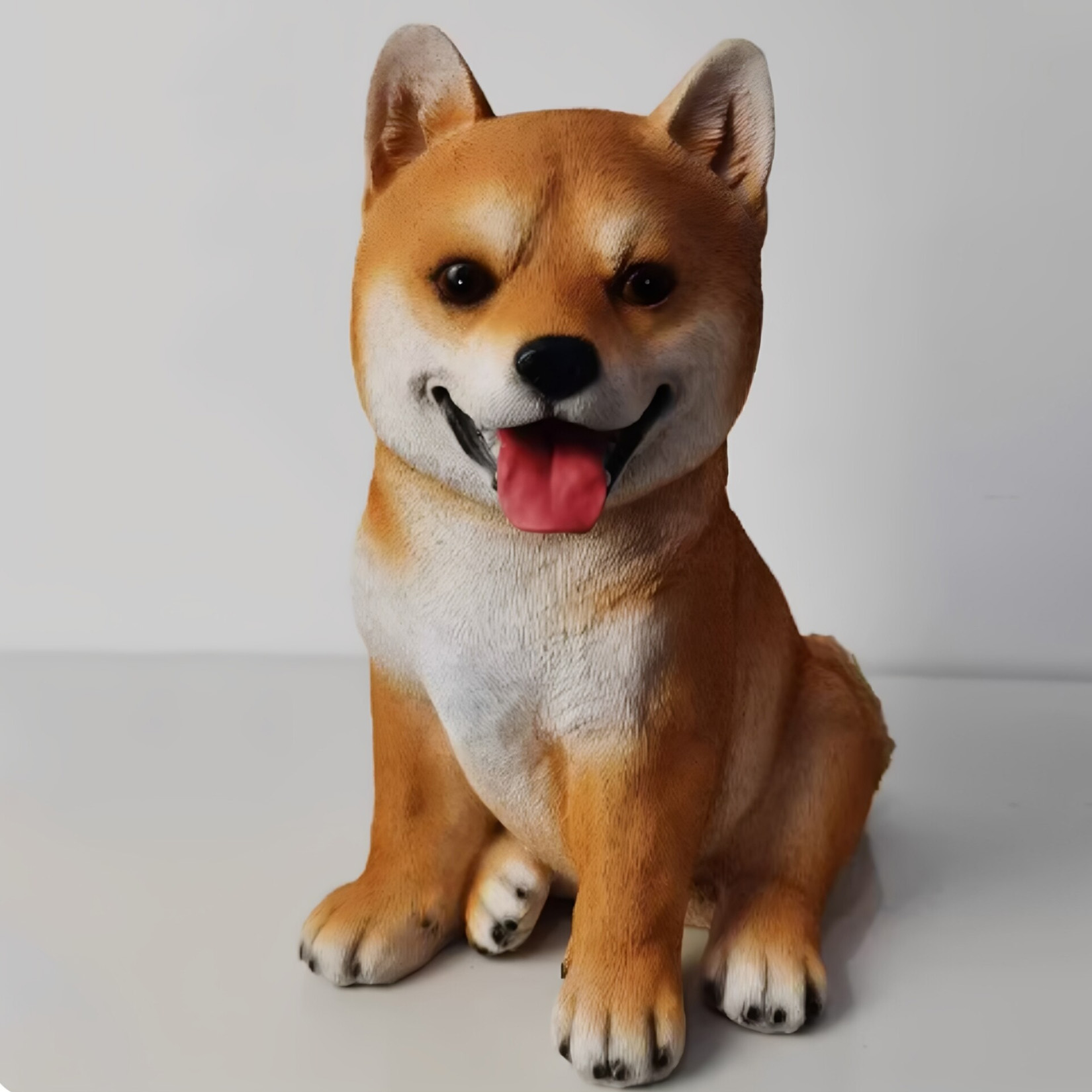 Shiba Inu Resin Figurine Vivid - Resin Art Decoration Items recension och pris