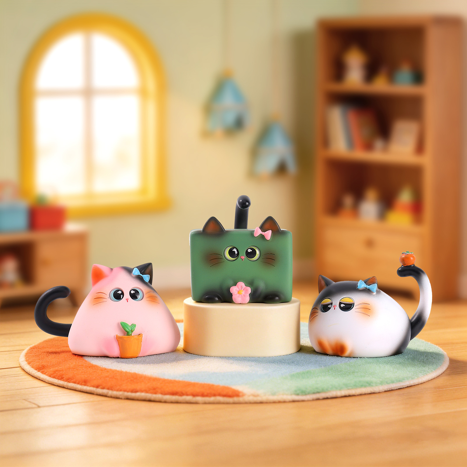 Blind Box Cat Figurine Resin C - Resin Art Decoration Items recension och pris