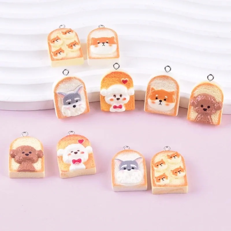 10Pcs Cute Toast Dog Resin Pen - Resin Art Craft recension och pris