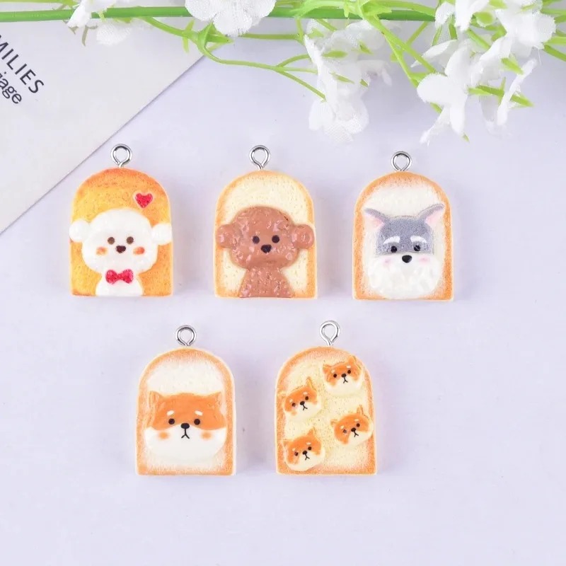 10Pcs Cute Toast Dog Resin Pen - Resin Art Craft recension och pris