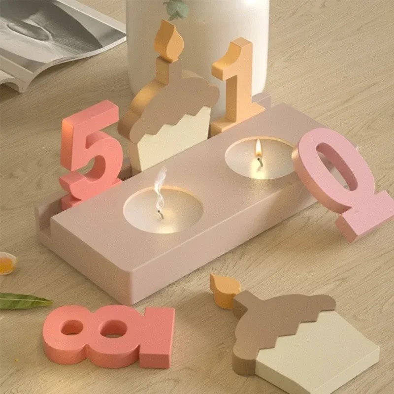 2pc Birthday Cake Silicones Mo - Resin Art Craft recension och pris