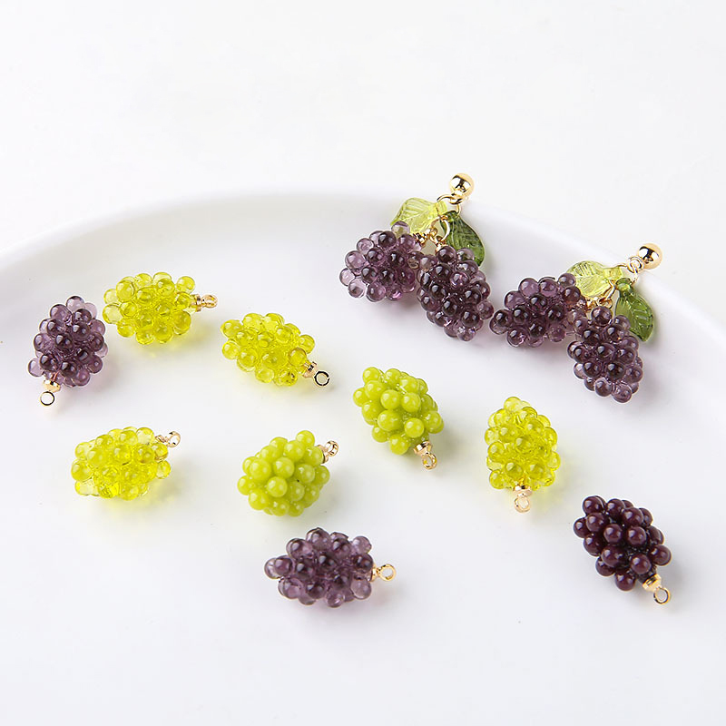 6pcs Cute Little Grapes Resin  - Resin Art Supplies Near Me recension och pris