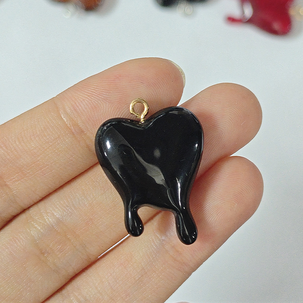 10pcs Drop Blood Heart-shaped  - Resin Art Supplies Near Me recension och pris