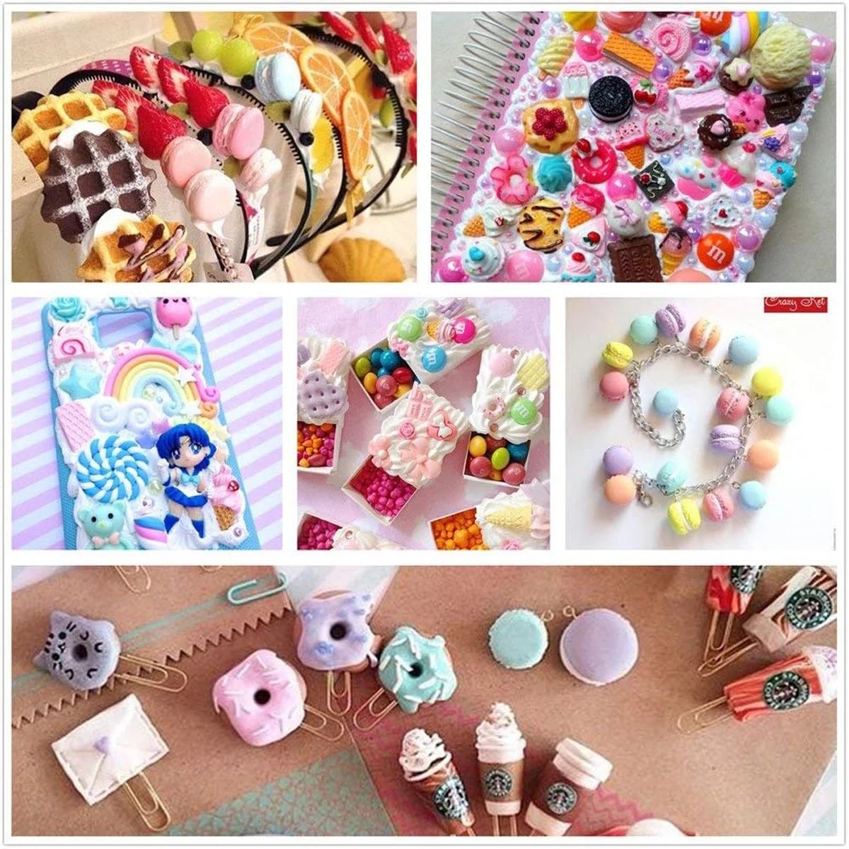 30pcs Random Candy Slime Charm - Resin Art Craft recension och pris