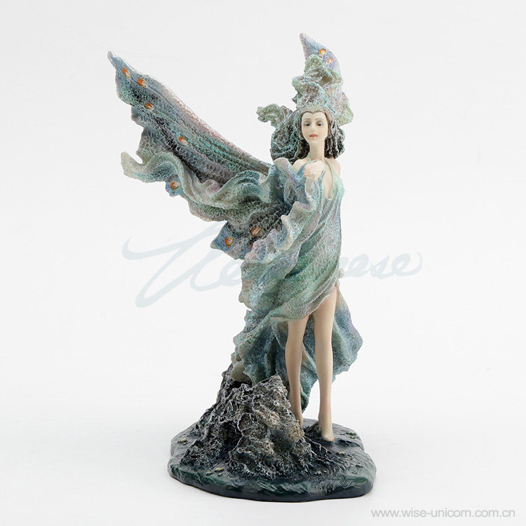 Ethereal Ocean Wave Wing Fairy - Resin Art Wedding Gift recension och pris