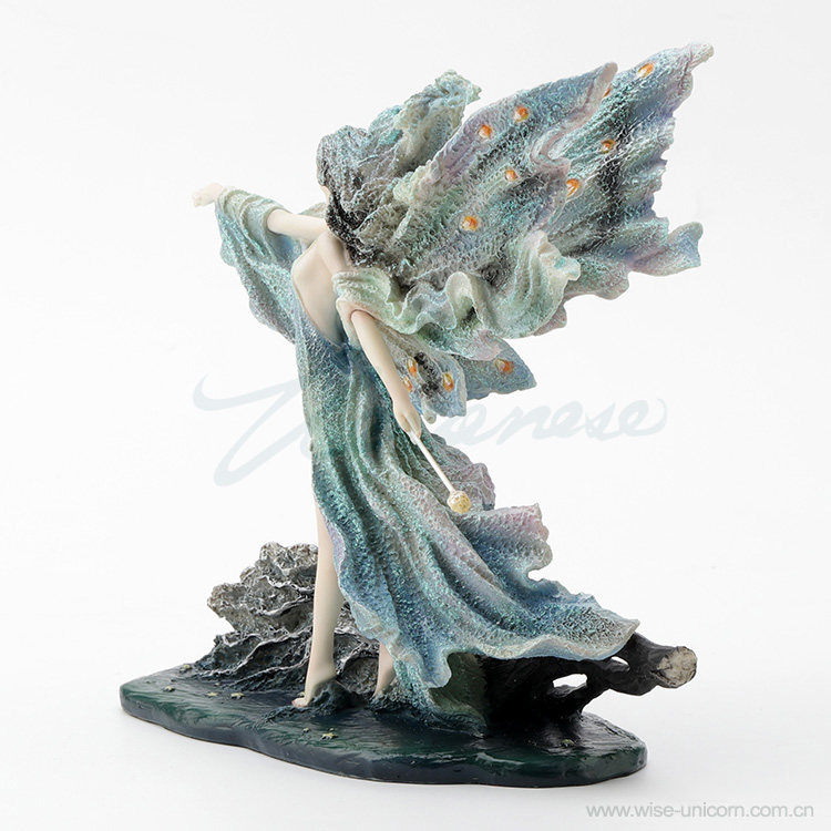 Ethereal Ocean Wave Wing Fairy - Resin Art Wedding Gift recension och pris
