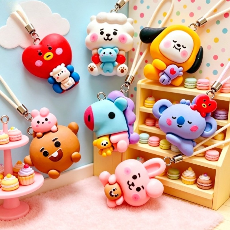 7pcs BT21 Resin Cartoon Charm  - Resin Art Supplies Near Me recension och pris