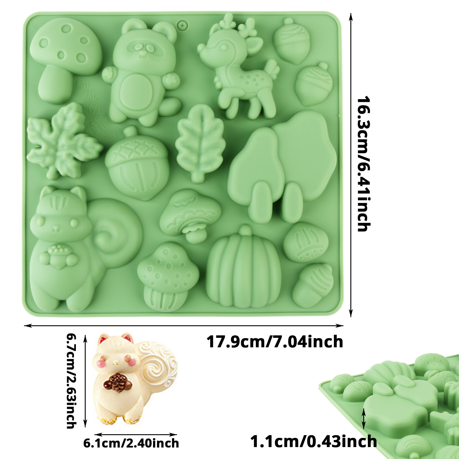 1 Silicone Cake Mold in the Sh - Resin Art Craft recension och pris