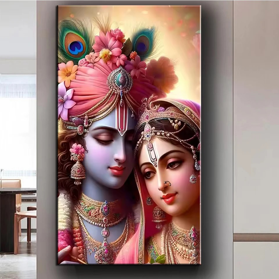 Indian Lord Radha Krishna Coup - Resin Art Radha Krishna recension och pris