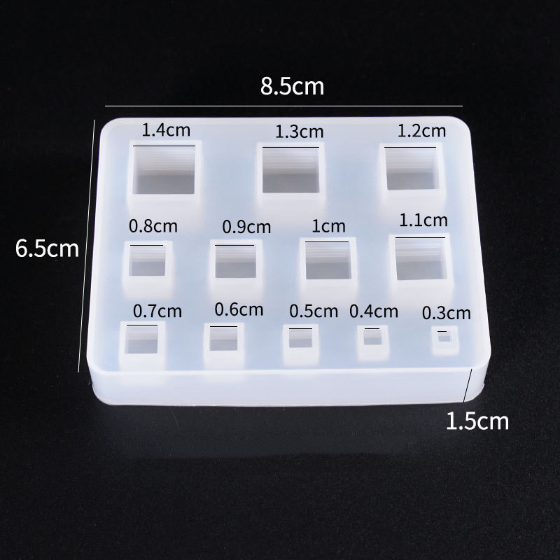 Cute beads Cube triangle Silic - Resin Art Cube recension och pris