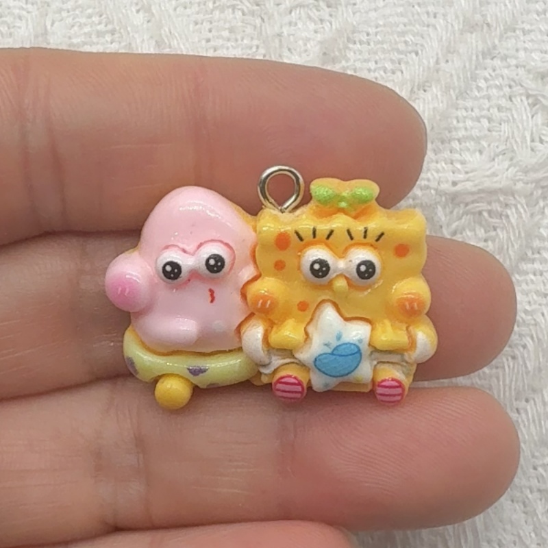 10pcs cartoon resin pendant, D - Resin Art Supplies Near Me recension och pris