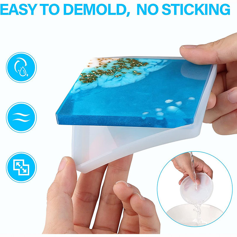 Round Square Coaster Silicone  - Coaster Mold Square recension och pris