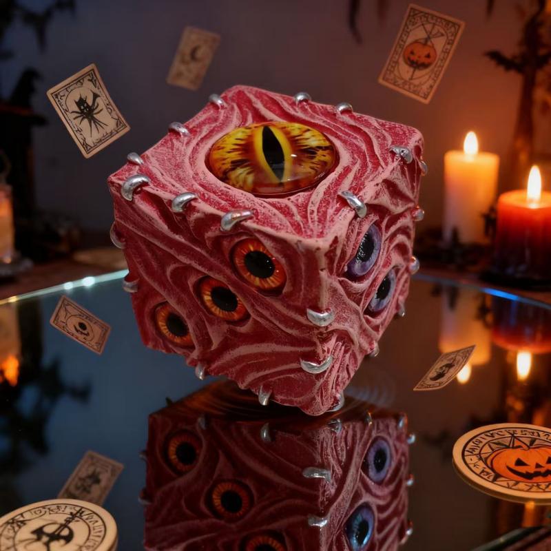 Abstract Eyes Devil Dice Pendu - Resin Art Decoration Items recension och pris
