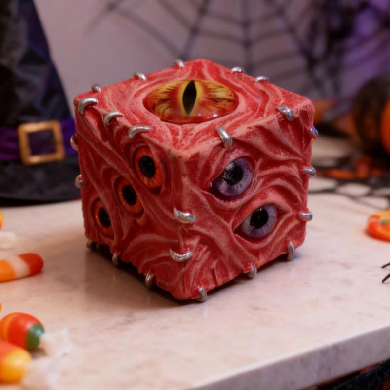Abstract Eyes Devil Dice Pendu - Resin Art Decoration Items recension och pris