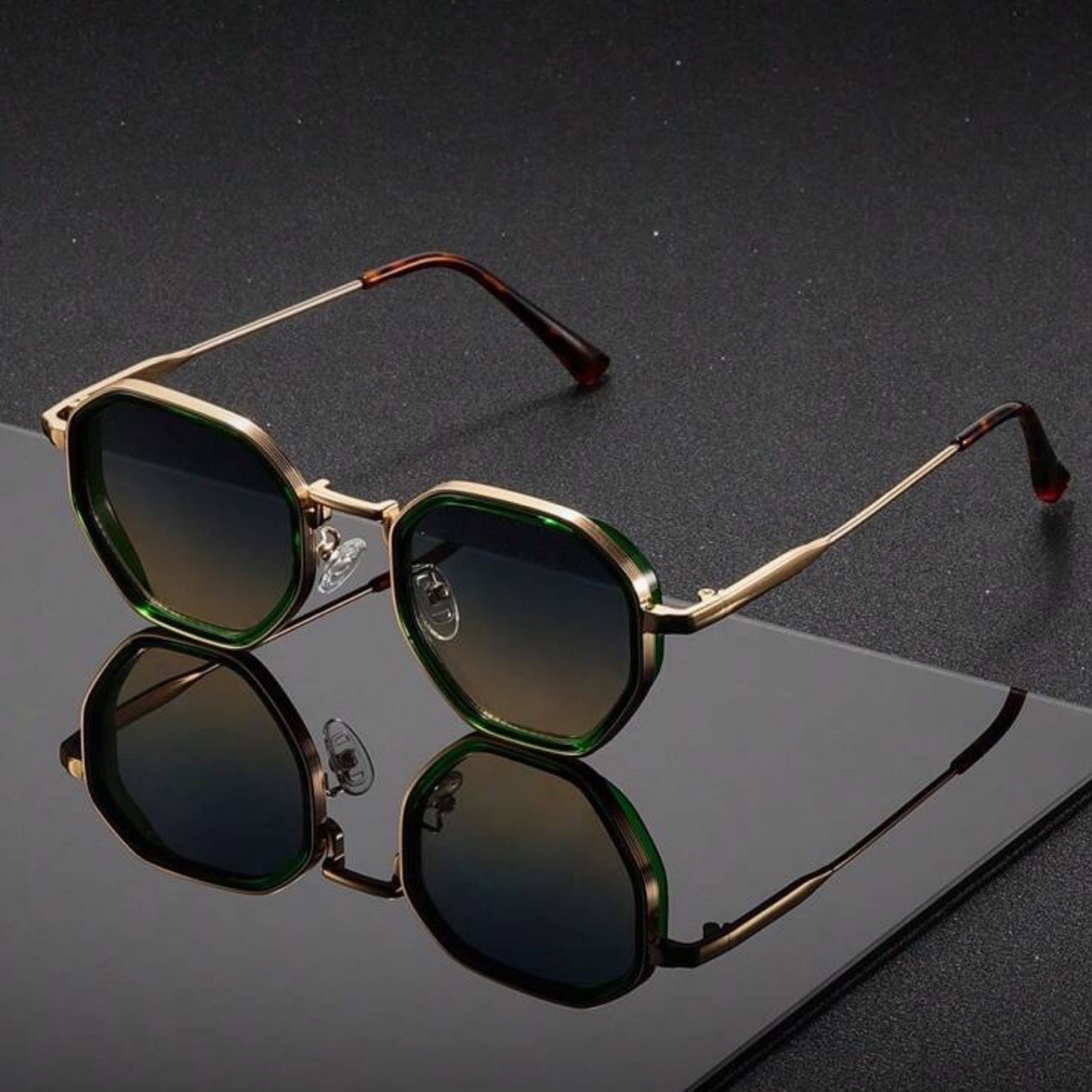 1 Pair Unisex Round Metal Fash - Resin Art For Kids recension och pris